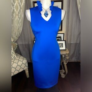 Calvin Klein Ruffle Sheath Dress